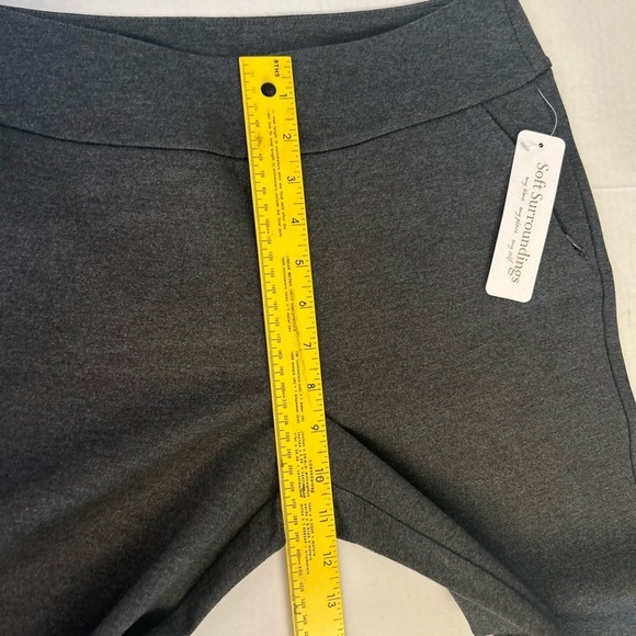 Soft Surroundings perfect ponte skinny ankle pants grey NWT Sz-S. Y11 - Picture 7 of 9